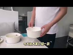 Bols en papier pouvant être chauffés sur une plaque à induction.