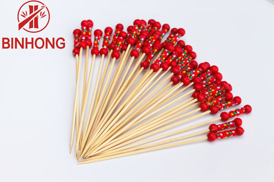 Bâtons de nourriture de bambou de la décoration 8cm de partie pour des boissons d'apéritifs
