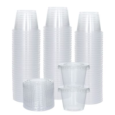 Tasse en plastique jetable d'OEM 1oz pour le condiment