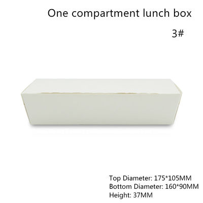 Un compartiment Bento Box Containers jetable Microwavable