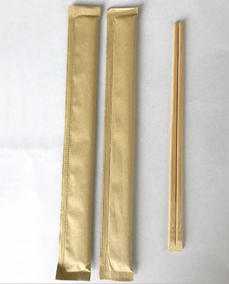 Baguettes écologiques en bambou jetables avec l'emballage de papier d'emballage