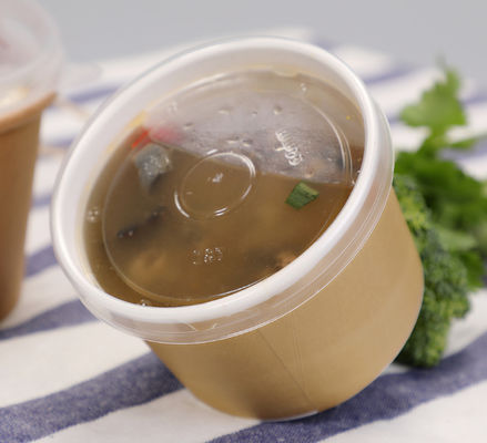 Tasse imprimée faite sur commande de papier d'emballage de soupe de nouilles avec des couvercles par la température ambiante de -20℃ à 120℃ ;