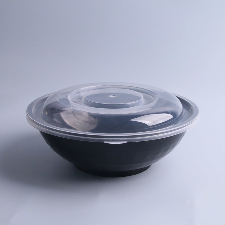 Faits sur commande imprimés sortent saladier en plastique rond 750Ml jetable 950 ml