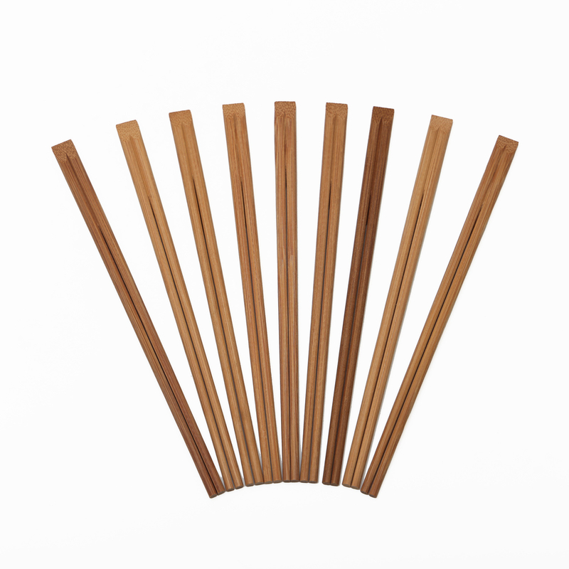 Baguettes en bambou de couleur brune ou carbonisée 21cm/24cm 4.8mm-5.0mm