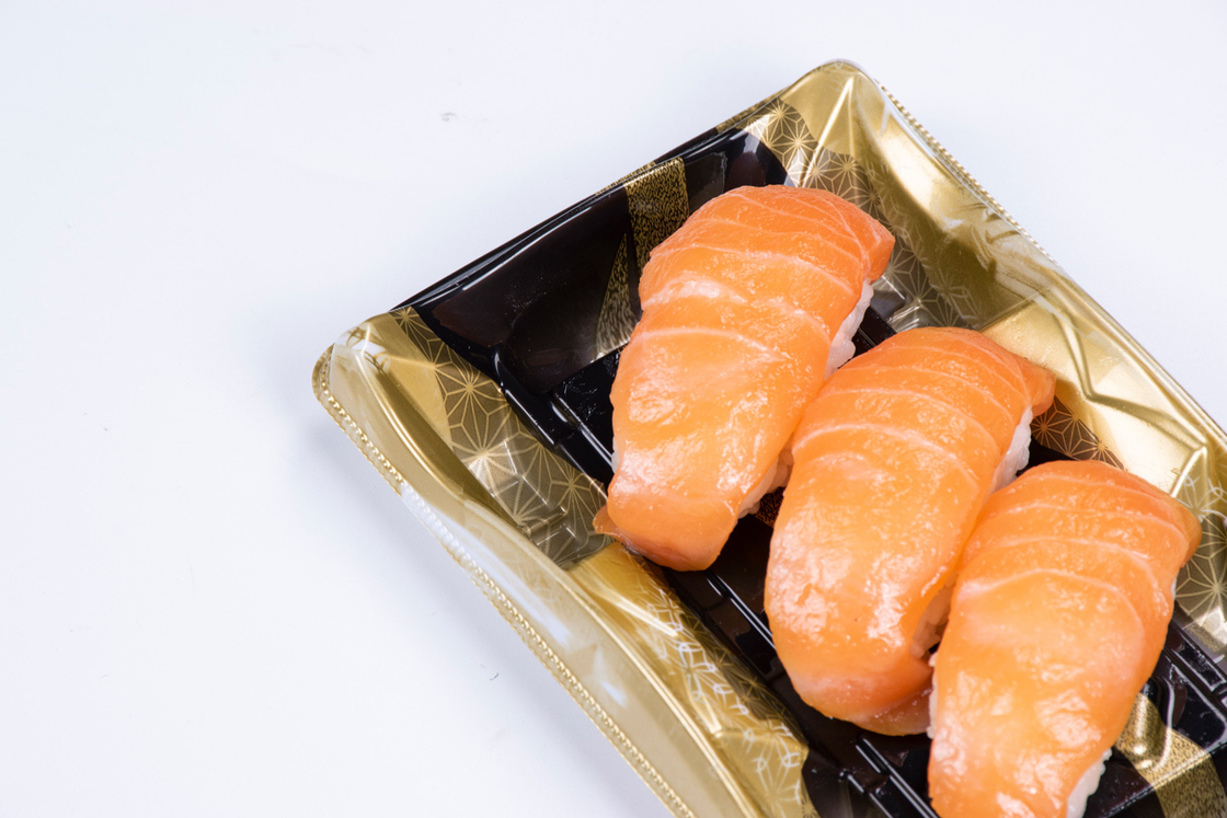 Récipients de sushis jetables avec couvercle Récipient alimentaire carré