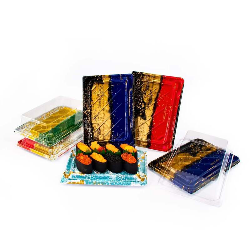 High Quality Plastic Wholesale Sushi Box for Supermarket，take away sushi box，sushi contain。