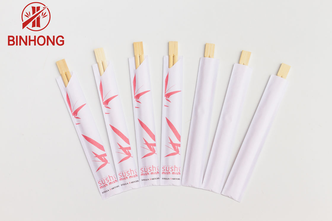 Fabricants Logo Printed Disposable Bamboo Chopsticks fait sur commande