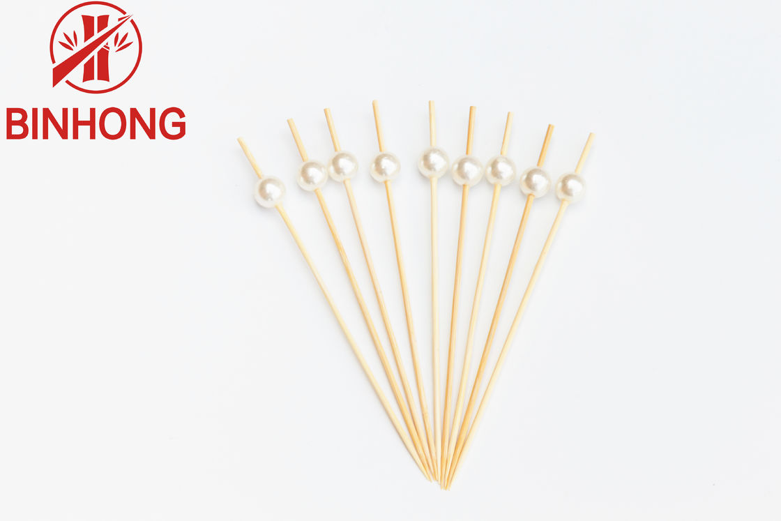 Brochettes en bois personnalisables de nourriture de 0.065kg 12CM pour