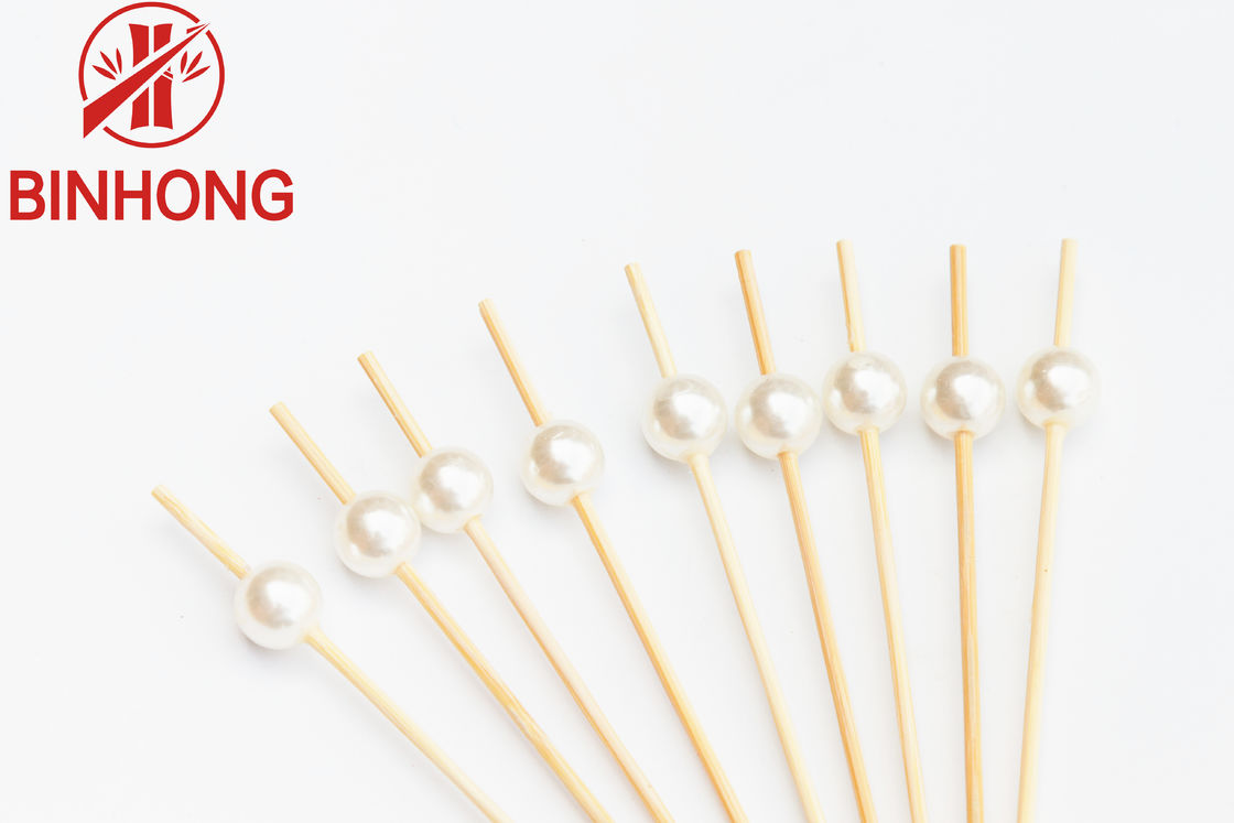 Brochettes en bois personnalisables de nourriture de 0.065kg 12CM pour