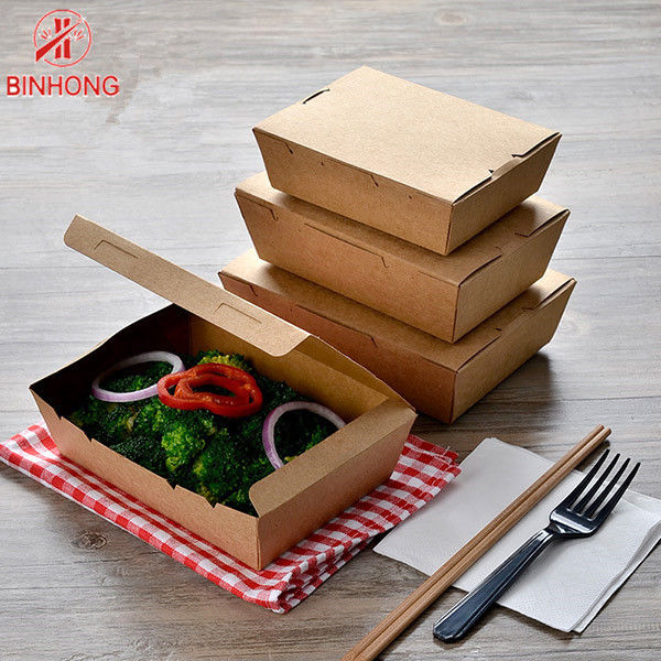 Boîtes 33oz à emporter écologiques faites sur commande jetables