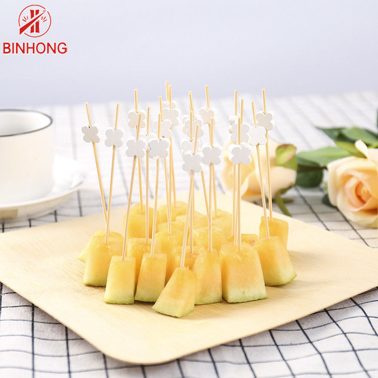Brochettes en bois personnalisables de nourriture de 0.065kg 12CM pour