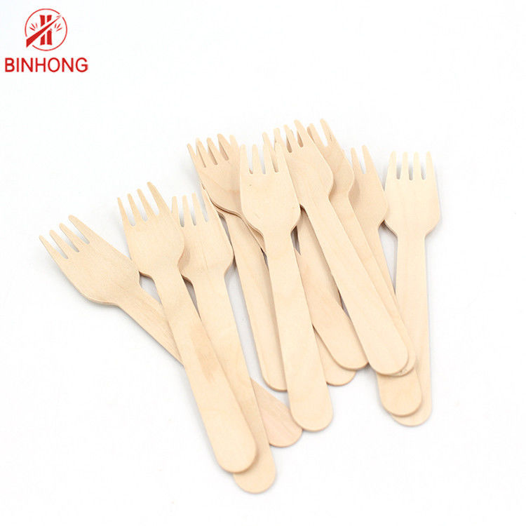Couverts en bois jetables biodégradables de Birchwood 14cm