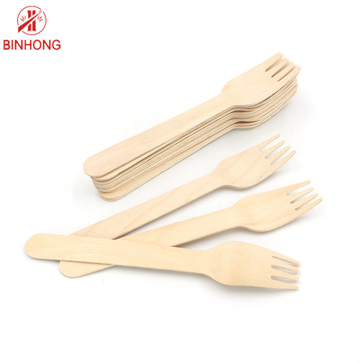 Couverts en bois jetables biodégradables de Birchwood 14cm