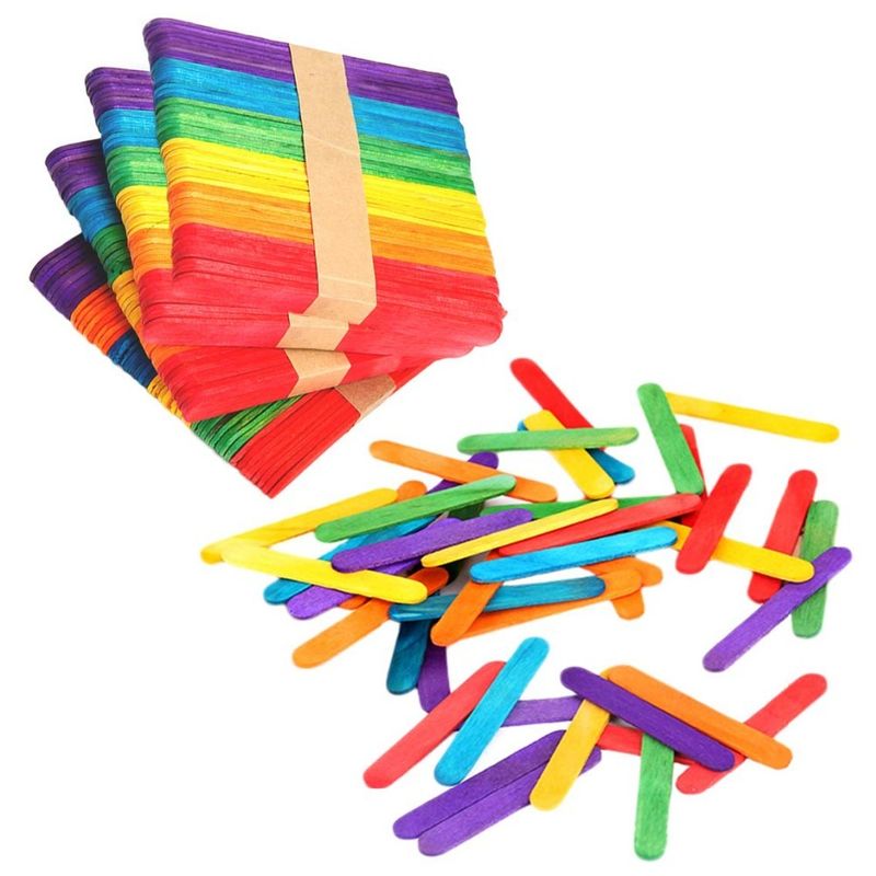 Le peuplier 4.5Inch a coloré des bâtons de glace à l'eau pour des métiers de DIY