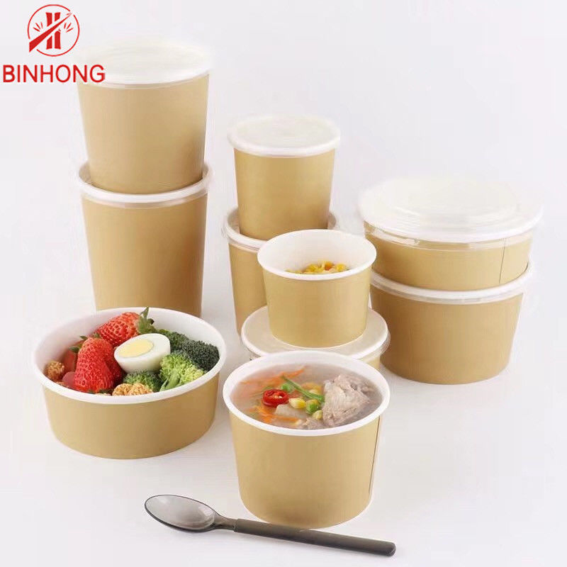 Conteneurs à emporter ronds du papier d'emballage 32oz Eco