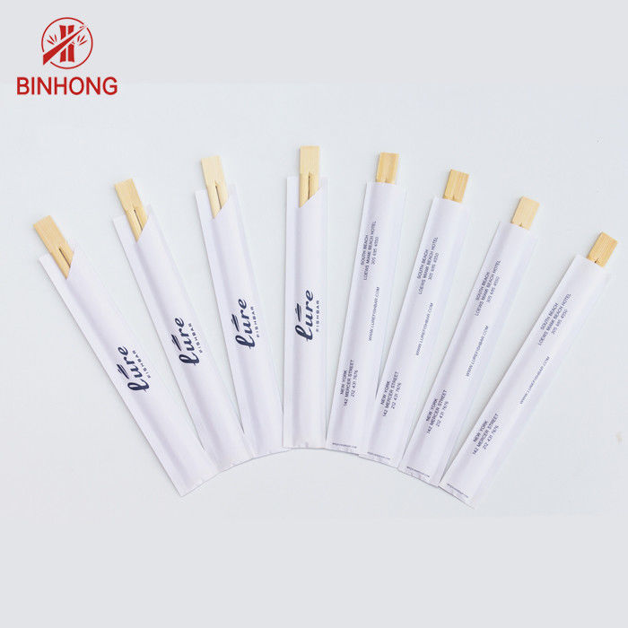 Baguettes en bambou de 24CM TENSOGE Dispossiable avec la moitié emballée en papier