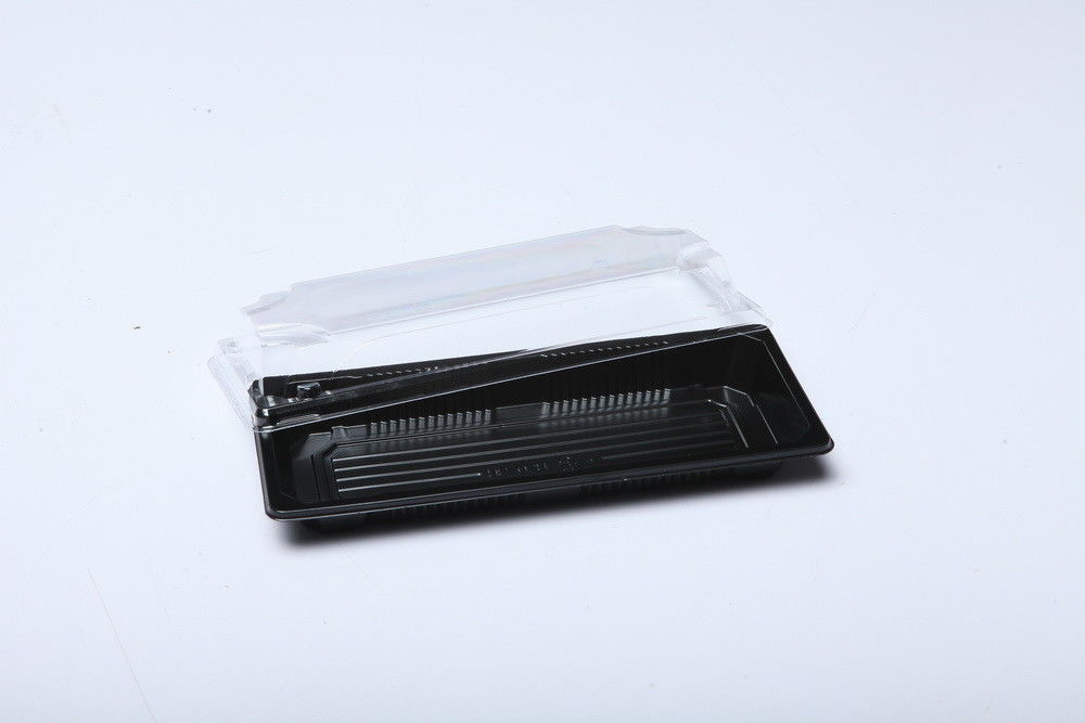 Plateau en plastique jetable à emporter japonais de conteneur de boîte à sushi