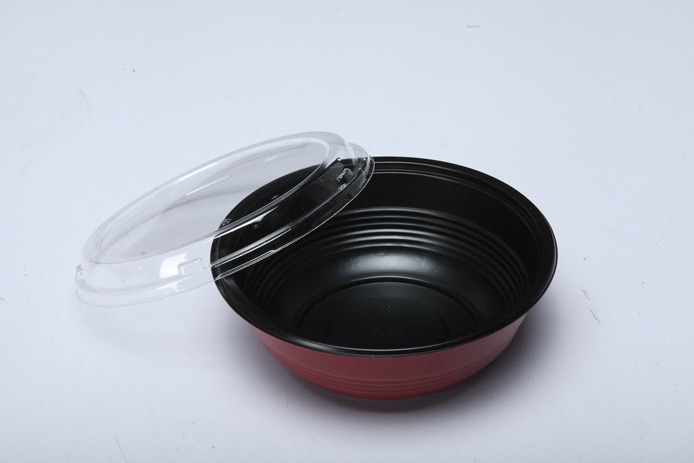 Bol de riz jetable Microwavable en plastique d'emballage alimentaire de la longévité pp
