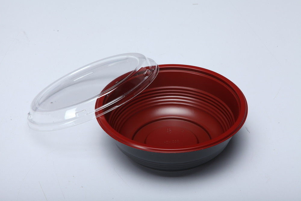 Bol de riz jetable Microwavable en plastique d'emballage alimentaire de la longévité pp