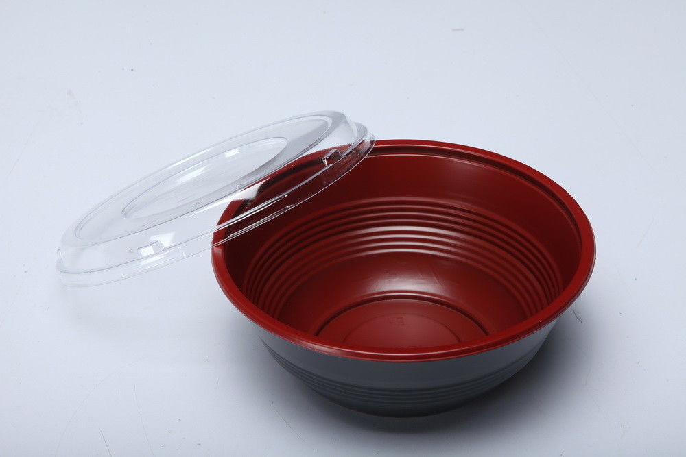 Bol de riz jetable Microwavable en plastique d'emballage alimentaire de la longévité pp