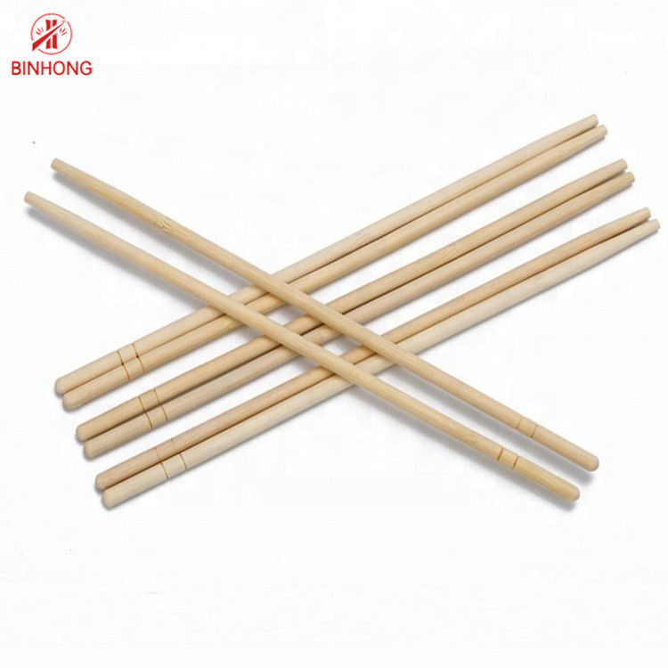 Baguettes rondes naturelles de baguettes en bambou jetables d'ami d'Eco de Chinois 21cm