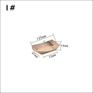 conteneur de bateau de papier de 100 280 530ml emballage pour la fleur de riz de poulet