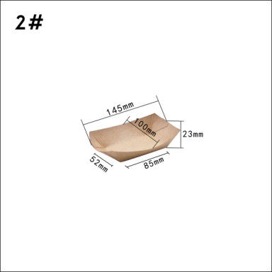 conteneur de bateau de papier de 100 280 530ml emballage pour la fleur de riz de poulet