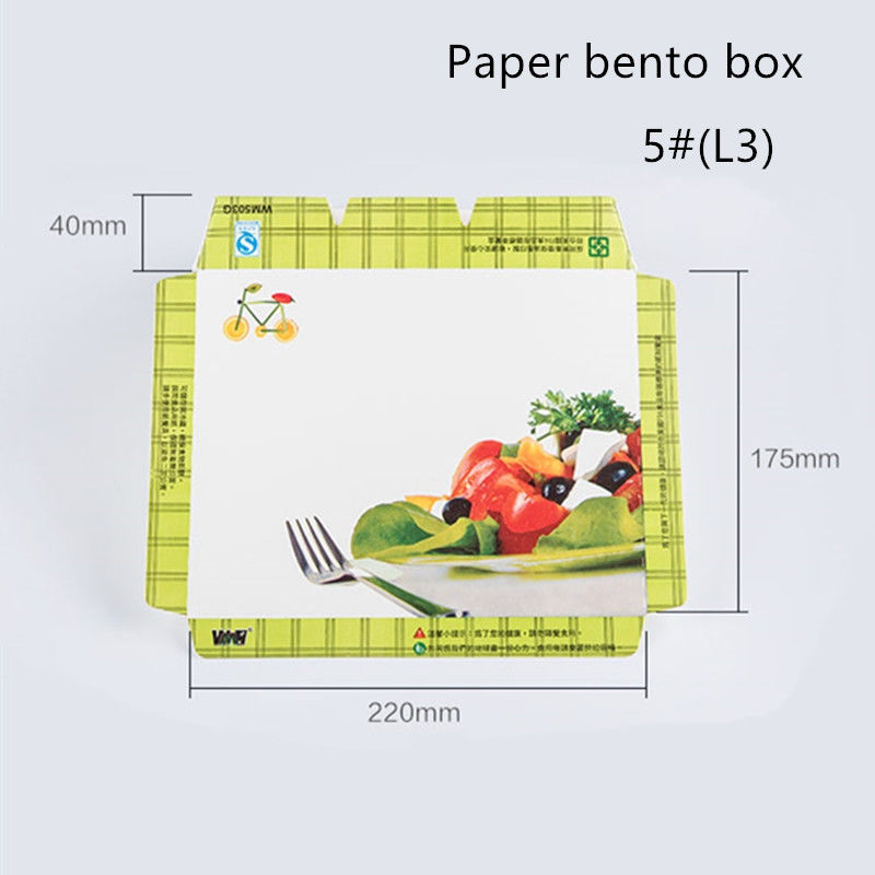 Le papier d'emballage rectangulaire emportent jetable compostable de boîte avec le couvercle d'ANIMAL FAMILIER