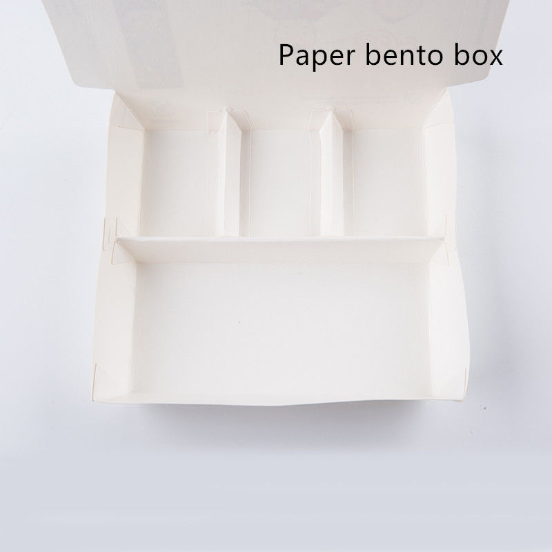 Le papier d'emballage rectangulaire emportent jetable compostable de boîte avec le couvercle d'ANIMAL FAMILIER