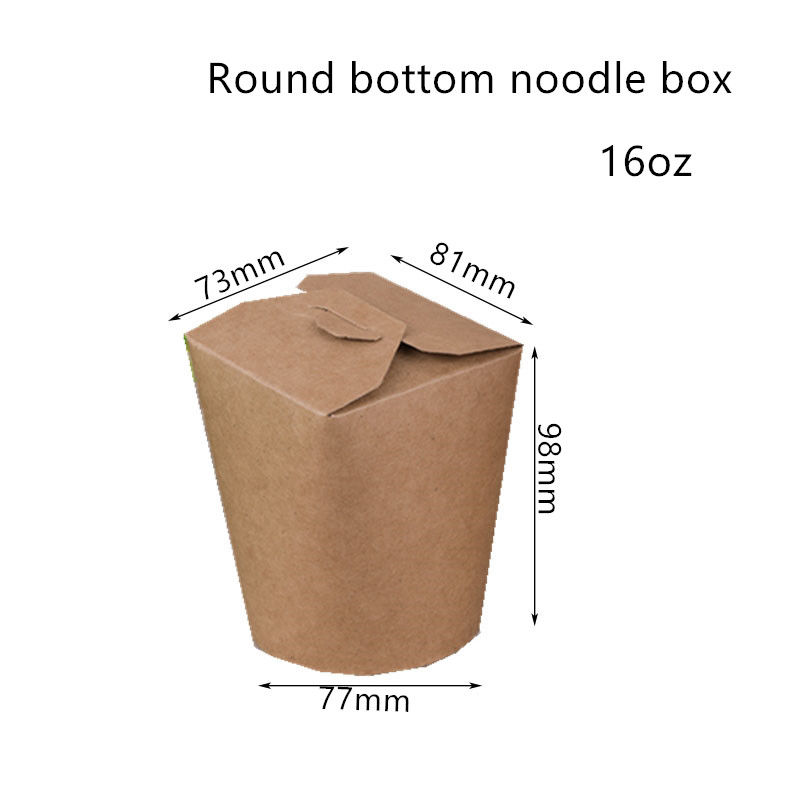 boîte jetable à nouille de 16oz 26oz 32oz avec le fond rond