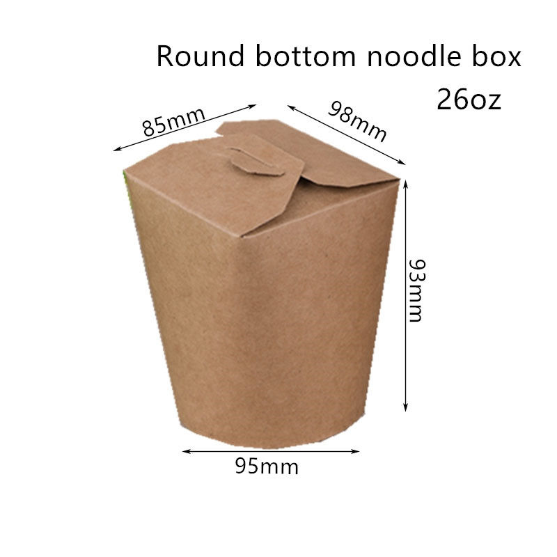 boîte jetable à nouille de 16oz 26oz 32oz avec le fond rond