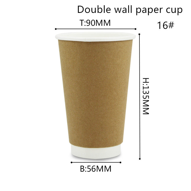 Tasses chaudes et froides biodégradables 8oz 12oz 16oz de boisson