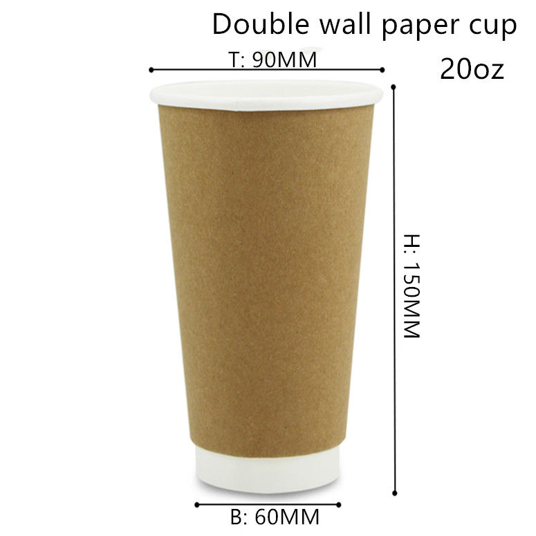 Tasses chaudes et froides biodégradables 8oz 12oz 16oz de boisson