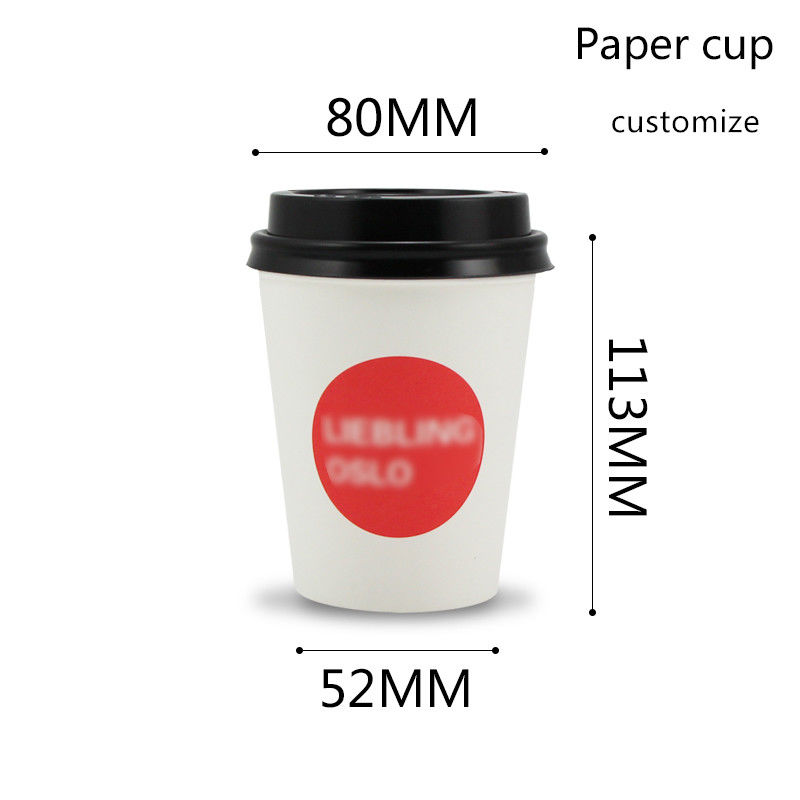 Le PLA compostable a rayé les tasses en bambou de boissons de papier de la fibre 280gsm
