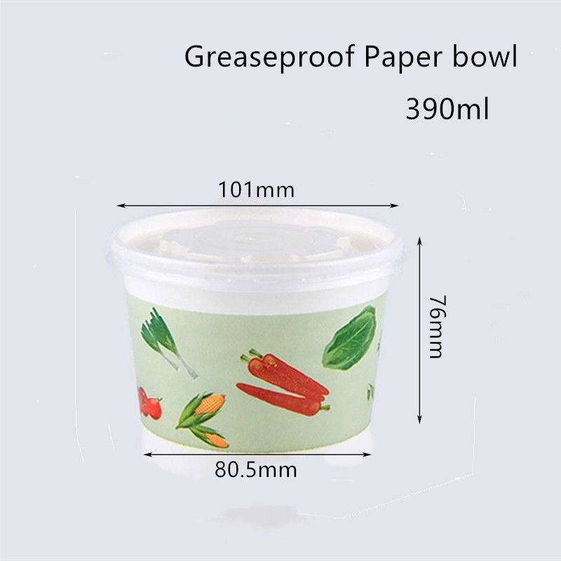 Flexo imprimant la cuvette de papier jetable sulfurisée pour la soupe