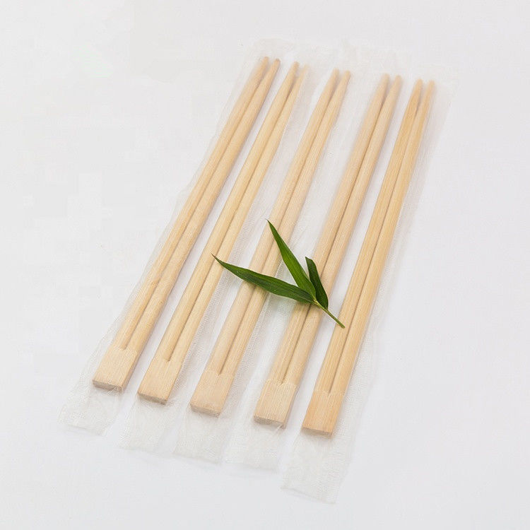 Logo imprimé personnalisé de baguettes en bambou jetables de jumeaux naturels chinois 21cm