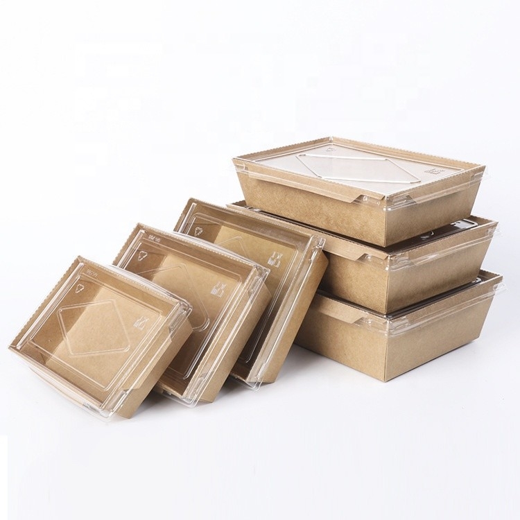 Conteneur de nourriture de papier d'emballage de boîte se pliante d'emballage à emporter chinois pour le sushi et le riz