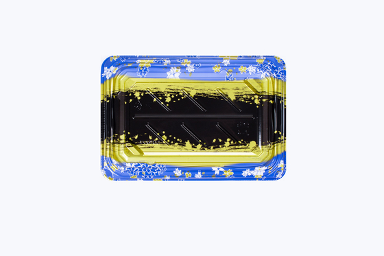 Fabricant professionnel emballage alimentaire en plastique recyclable plateaux de sushi pour conteneur alimentaire